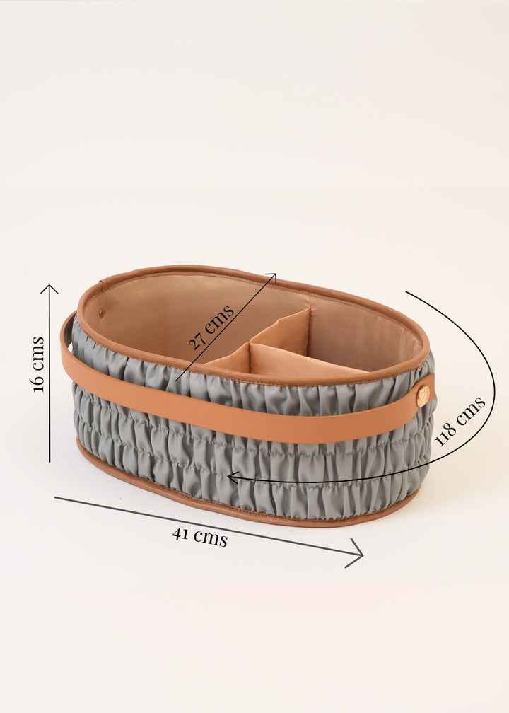 Conjunto de regalo organizador de pañales - Gris