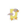 حروف الأبجدية الحيوانية D