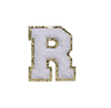 حروف أبجدية بيضاء ناعمة R