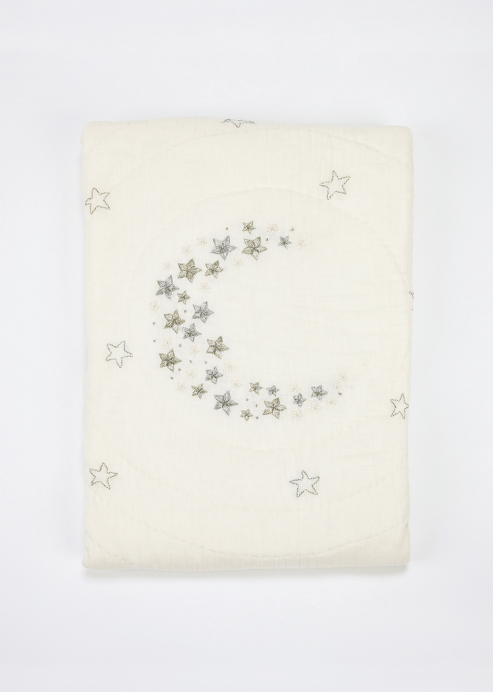 Caja de regalo con manta y almohada para bebé Luna