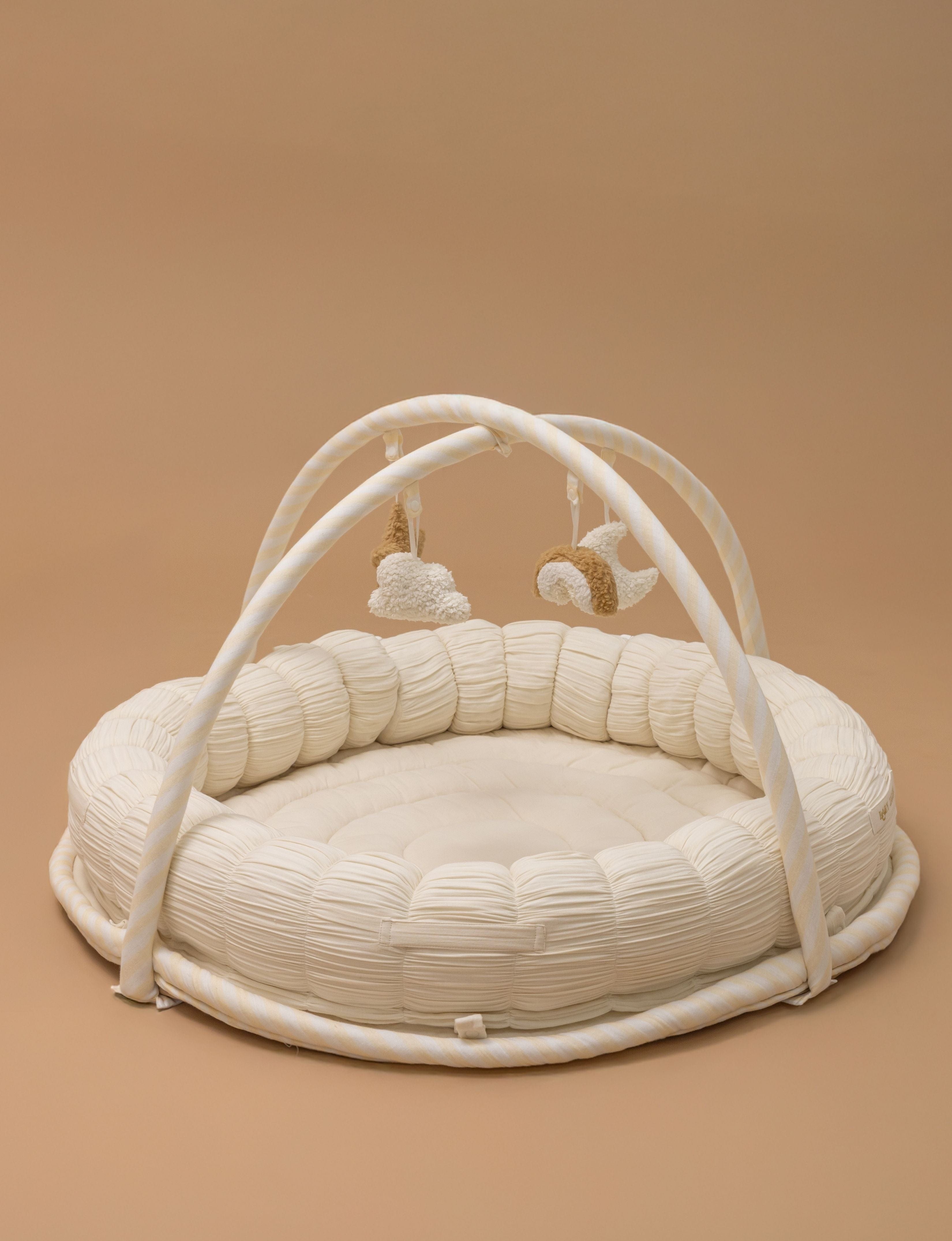 Baby Jalebi ECRU Island Play Mat with Bumper Set – The Complete Dream Team