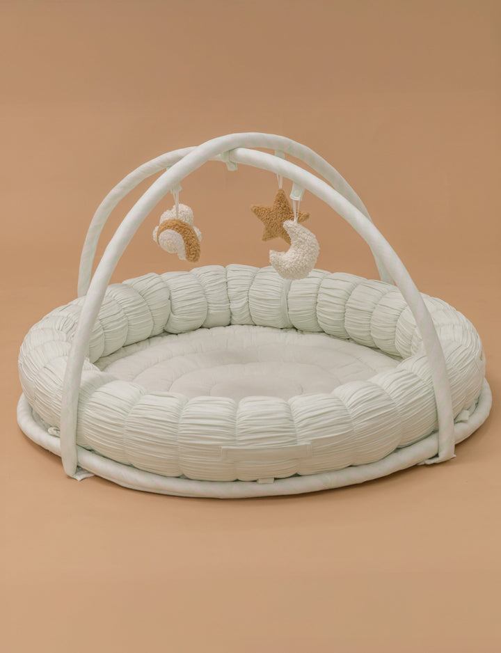 Baby Jalebi MINT Island Play Mat with Bumper Set – The Complete Dream Team