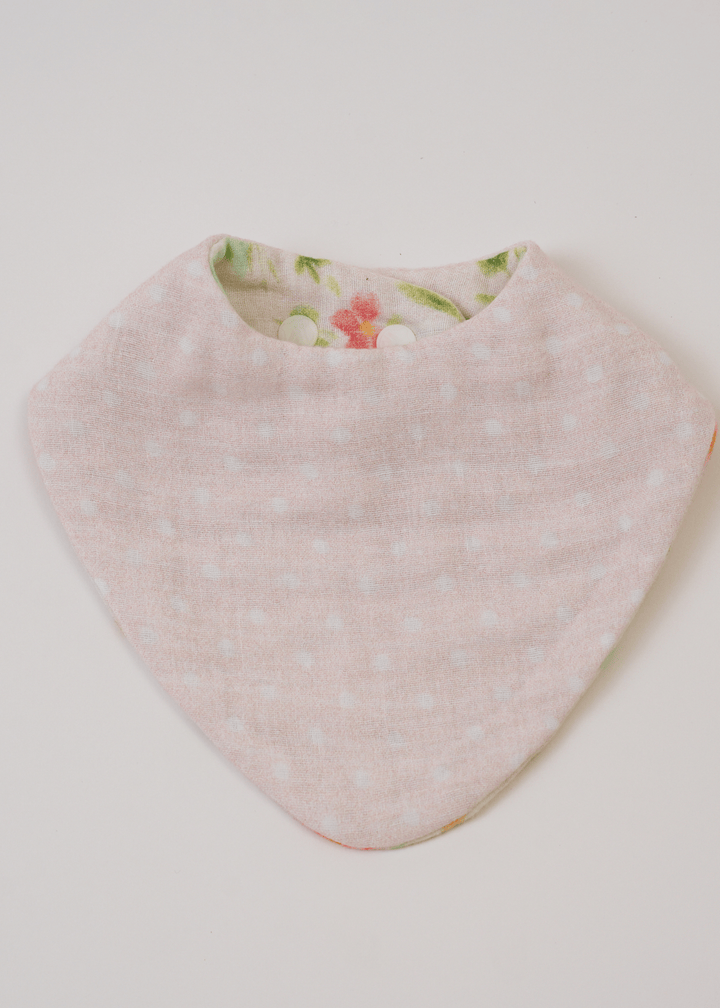 Ensemble de 3 bavoirs ballerine + floral + rayures