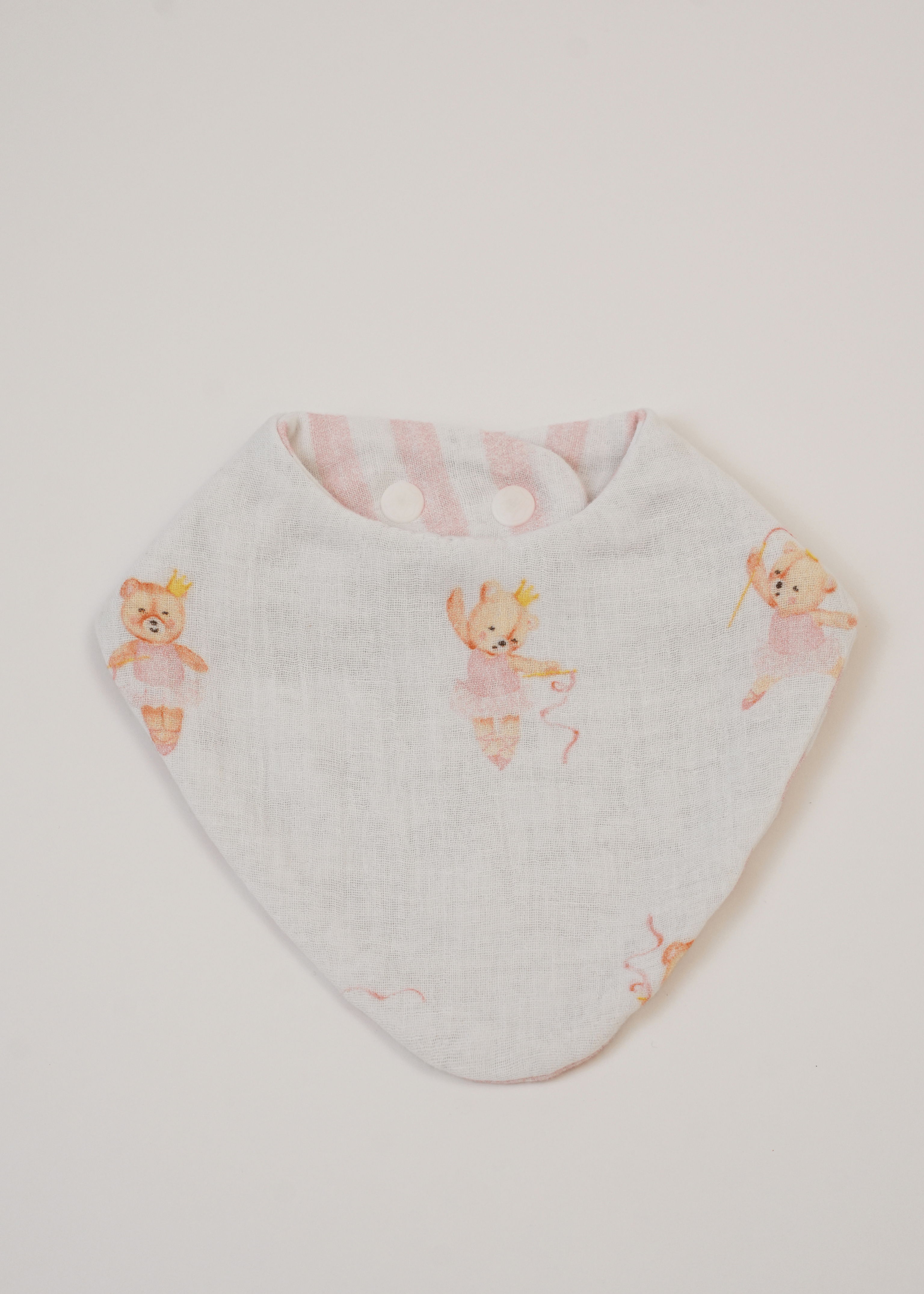 Ensemble de 3 bavoirs ballerine + floral + rayures