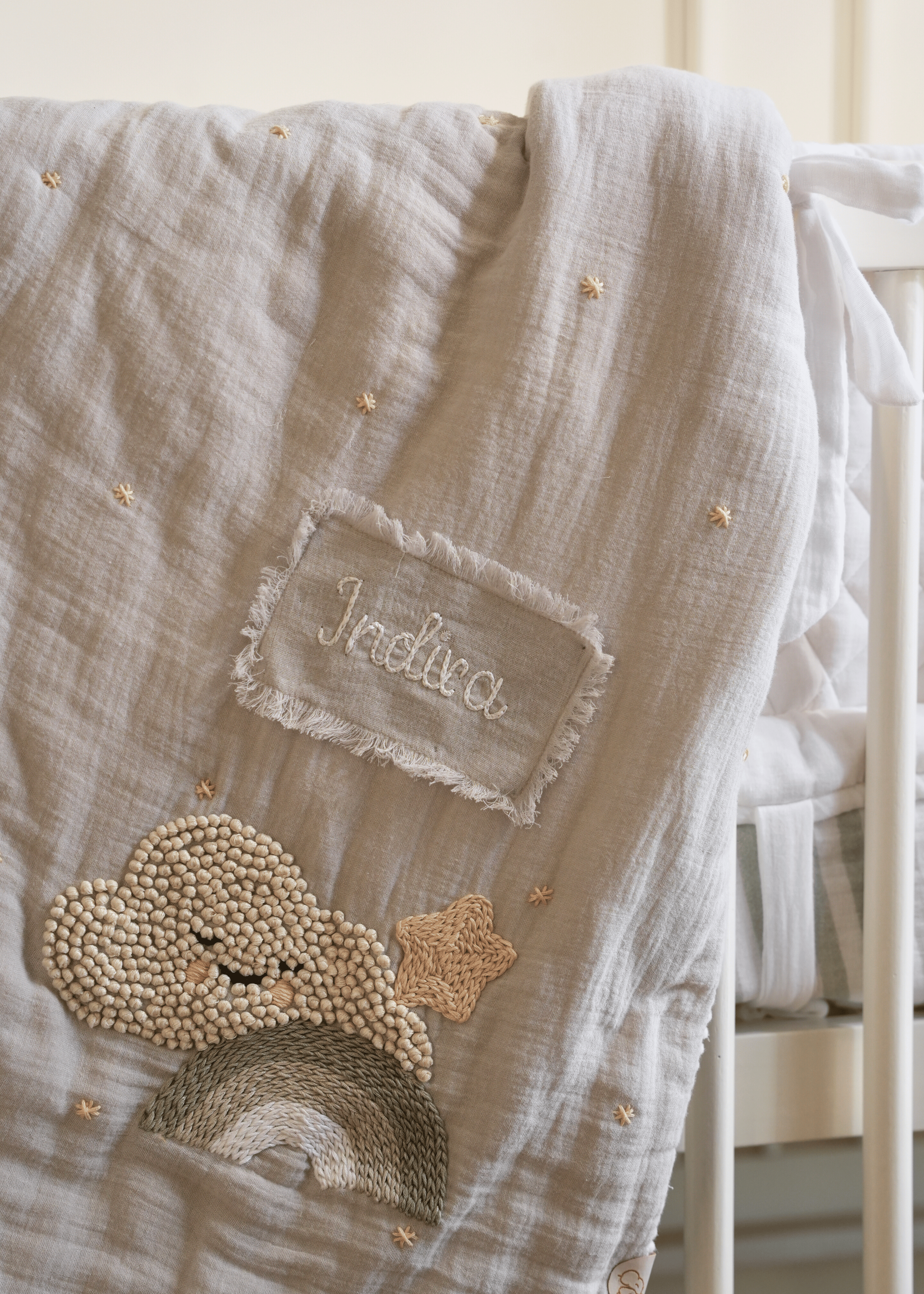 Ensemble complet de literie pour lit bébé Starry Night avec tour de lit