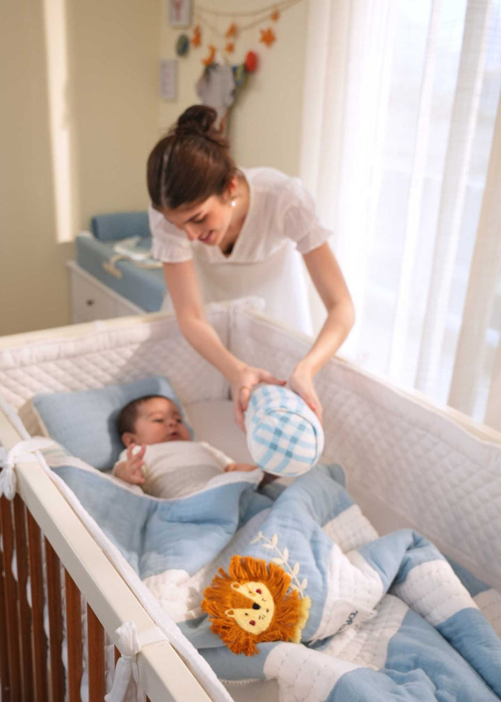 Ensemble de literie pour lit bébé Le Roi Lion avec pare-chocs