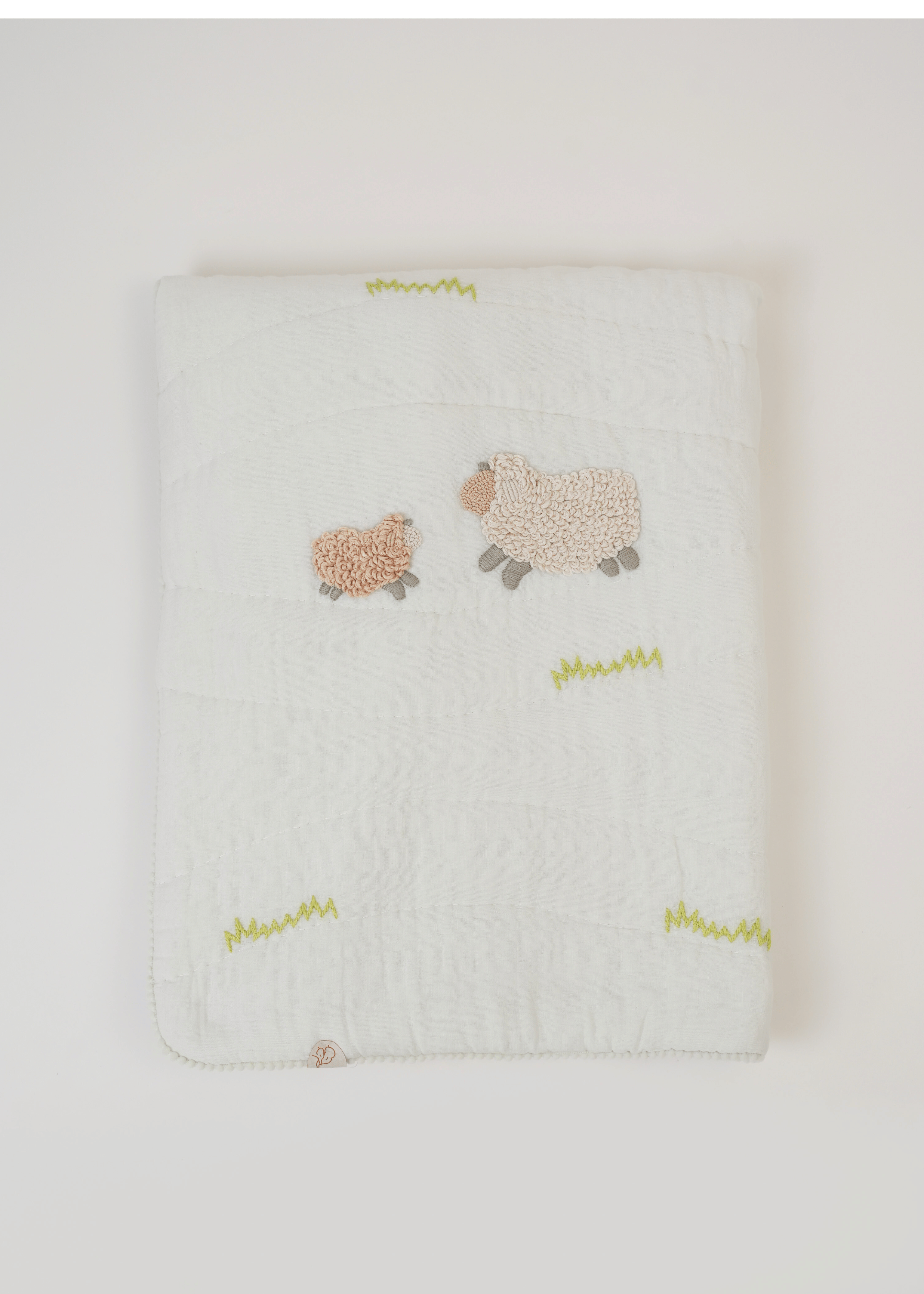 Ensemble complet de literie pour lit bébé Counting Sheep avec tour de lit