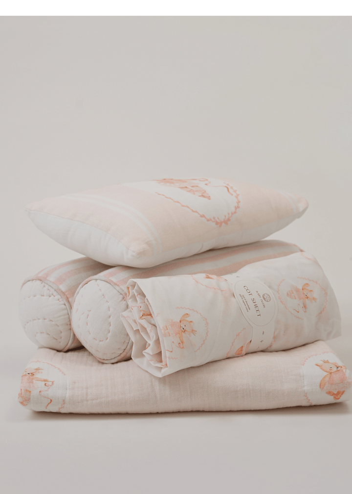 Ensemble complet de literie pour lit bébé Prima Ballerina Bear avec tour de lit