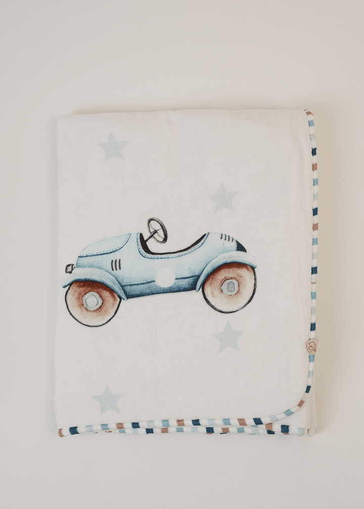 Juego completo de ropa de cuna Roadster con protector