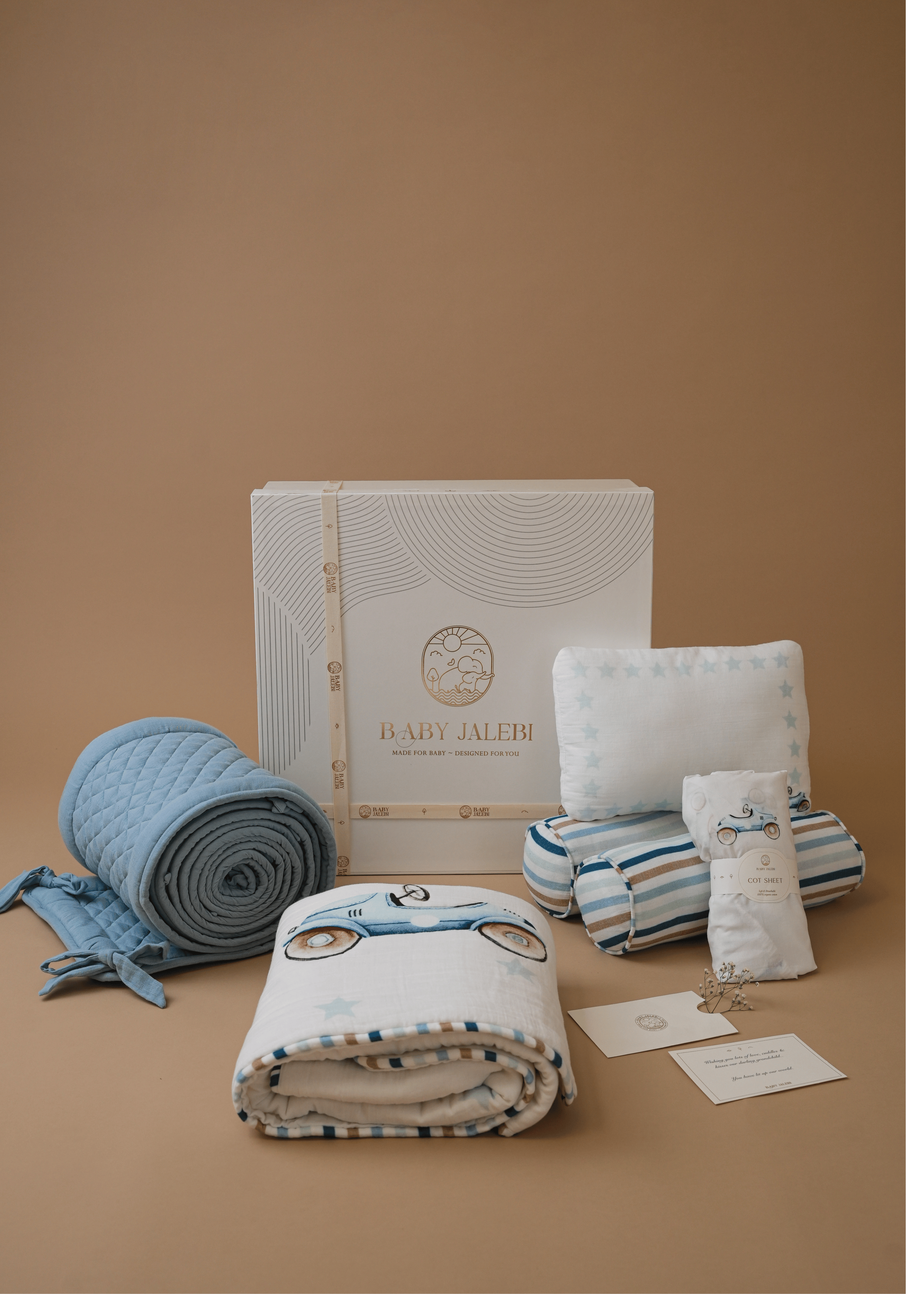 Juego completo de ropa de cuna Roadster con protector