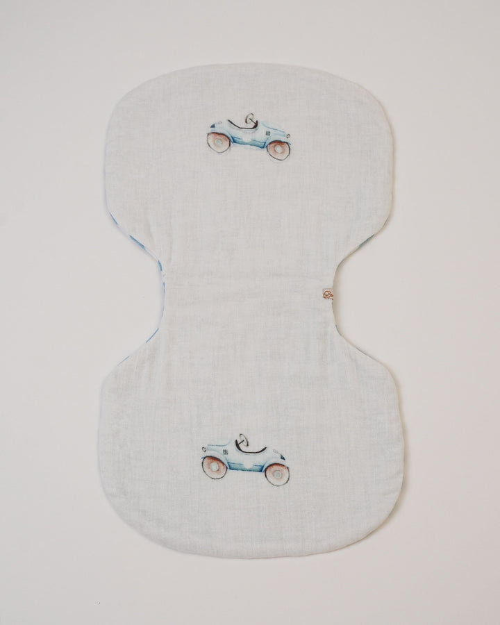 Juego de 3 Paños para Eructar Roadster + gris + Rayas