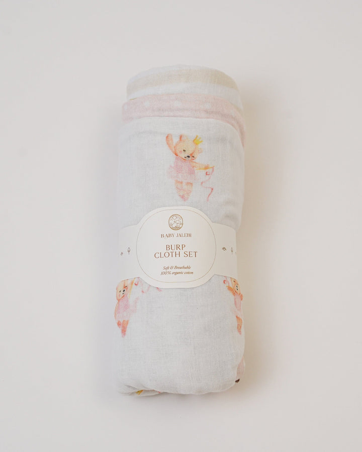 Ensemble de 3 langes Ballerine + Floral + Rayures