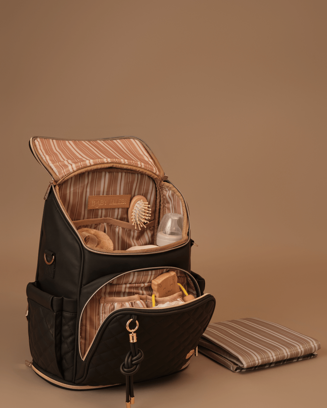 The Super Trooper Diaper Bag -Black
