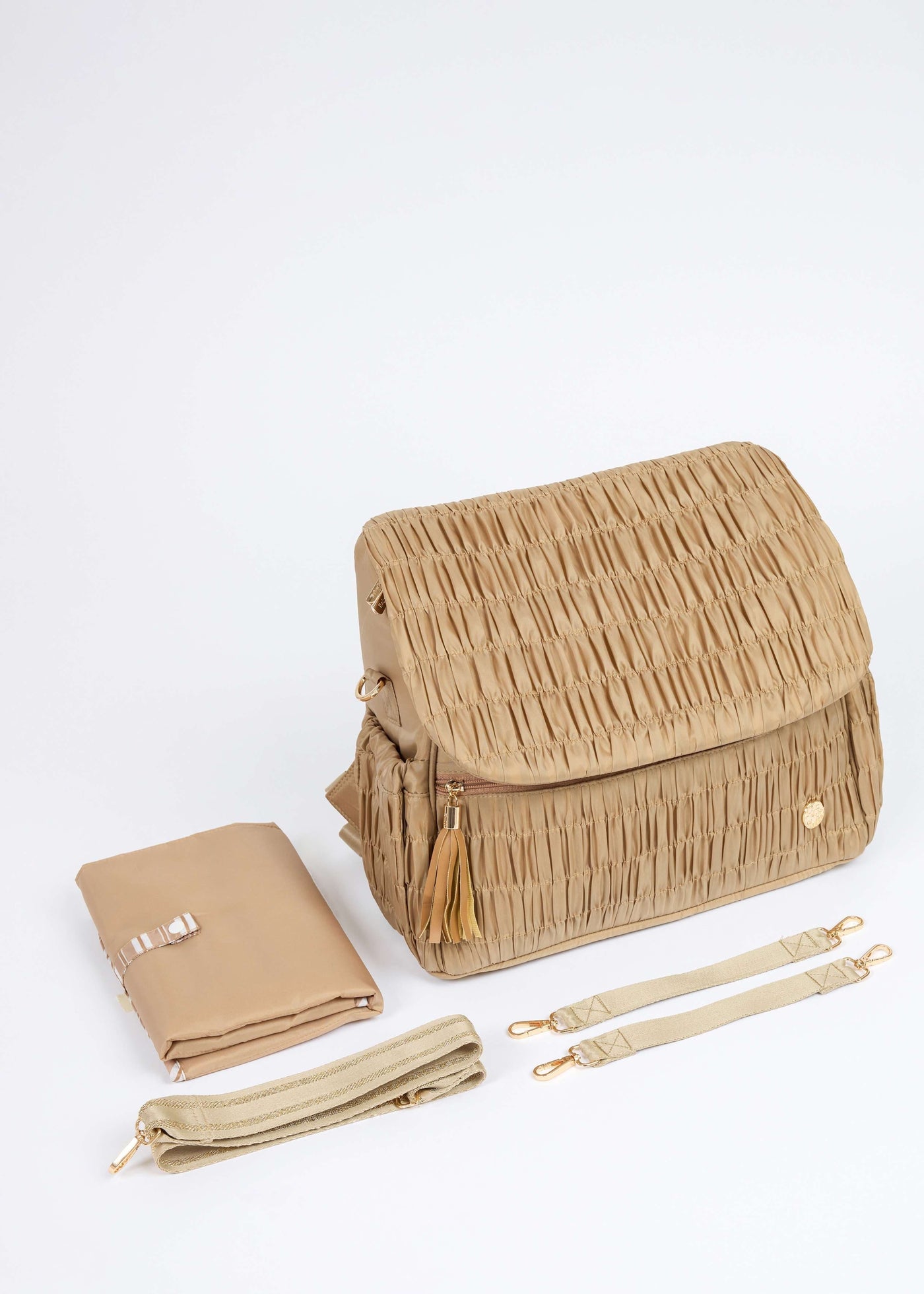 The Dune Diaper Bag - Camel Beige