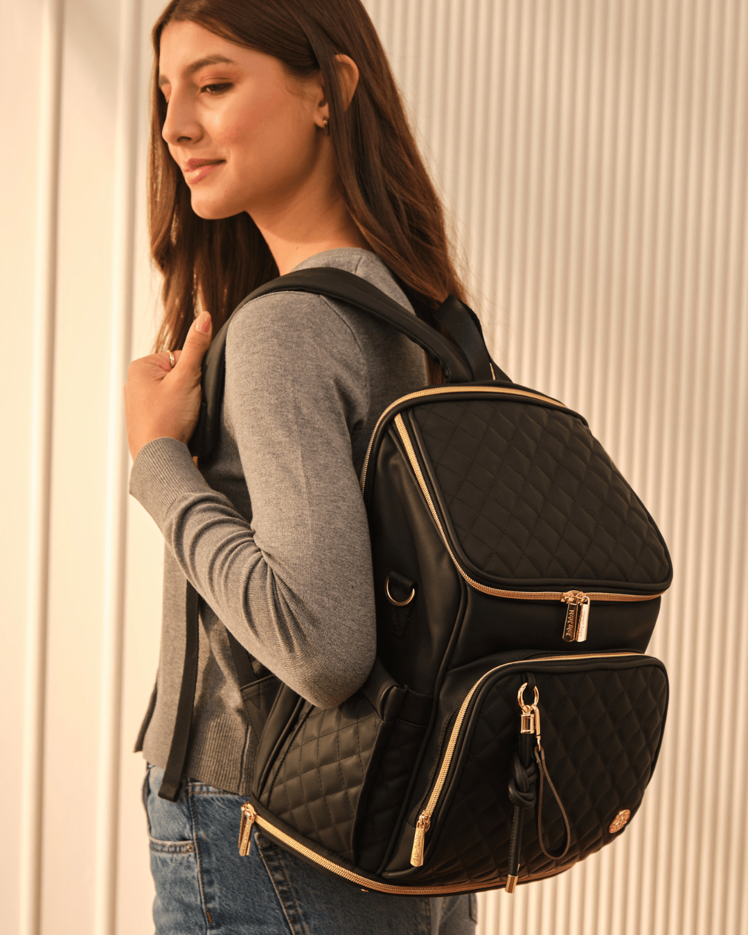 The Super Trooper Diaper Bag -Black