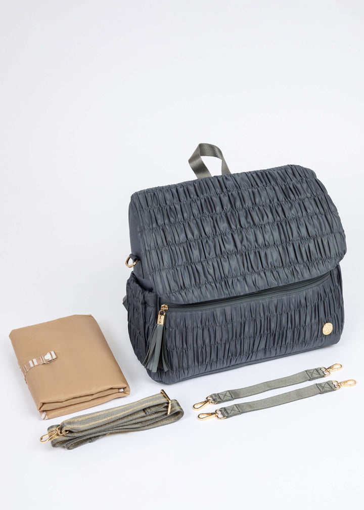 The Dune Diaper Bag - Slate Grey