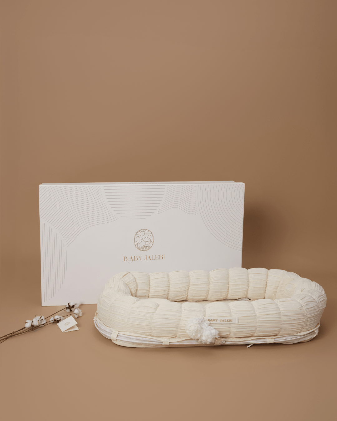 Conjunto de mantas Sleep Cloud y Luna en color crudo