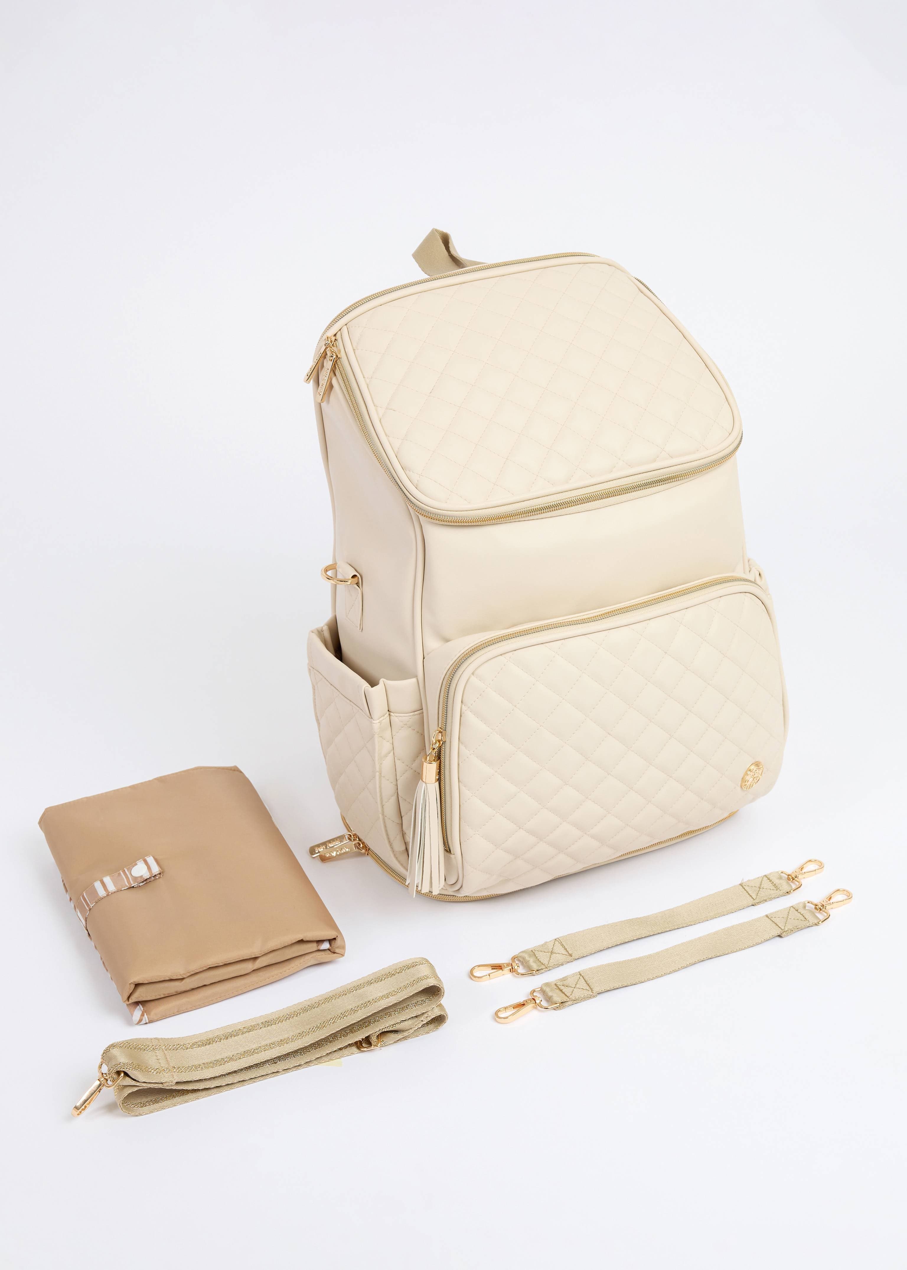 The Super Trooper Luxe Diaper Bag - Ecru