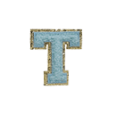AQUA FUZZY ALPHABETS T