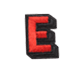 Alphabets 3D E small
