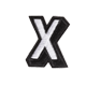 Alphabets 3D X small