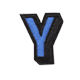 Alphabets 3D Y small