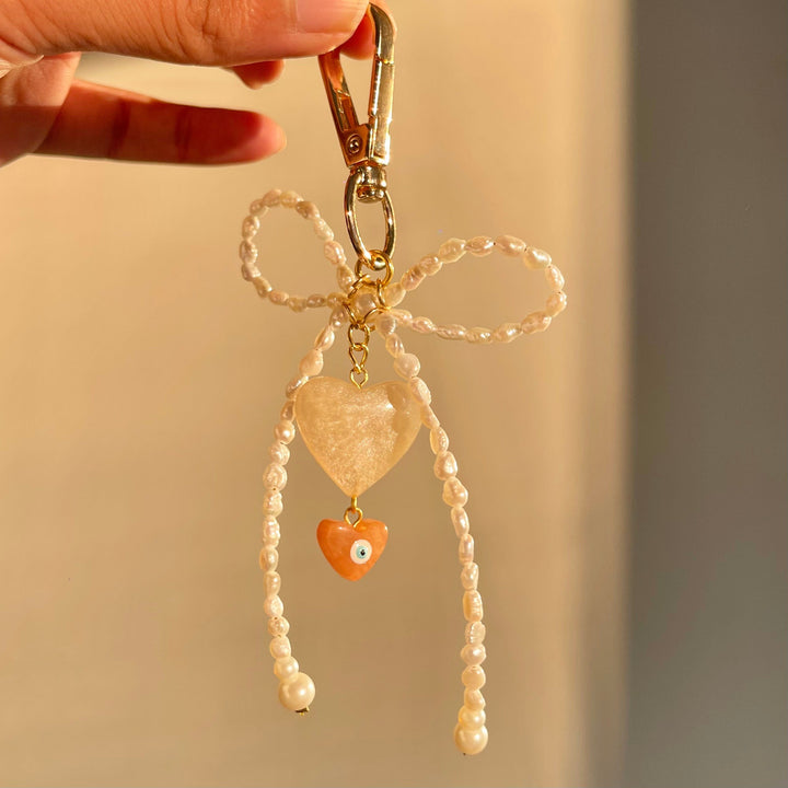 PEARL Bow Bag Charm