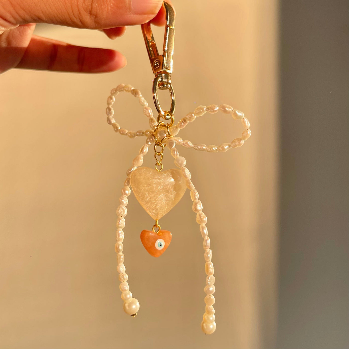PEARL Bow Bag Charm