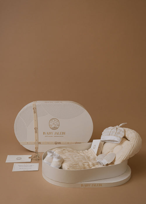 Овальный - Идеальная подарочная коробка - Экрю