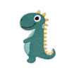 PATCHES ICONS GREEN DINO