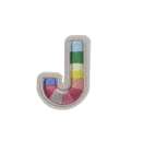 RAINBOW ALPHABETS J