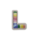 RAINBOW ALPHABETS L