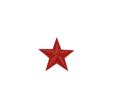 PATCHES ICONS RED STAR MINI