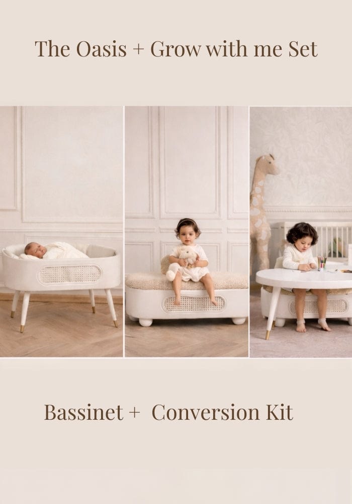 Oasis Bassinet + Grow with me Kit - Milk