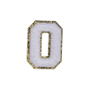 WHITE FUZZY ALPHABETS O