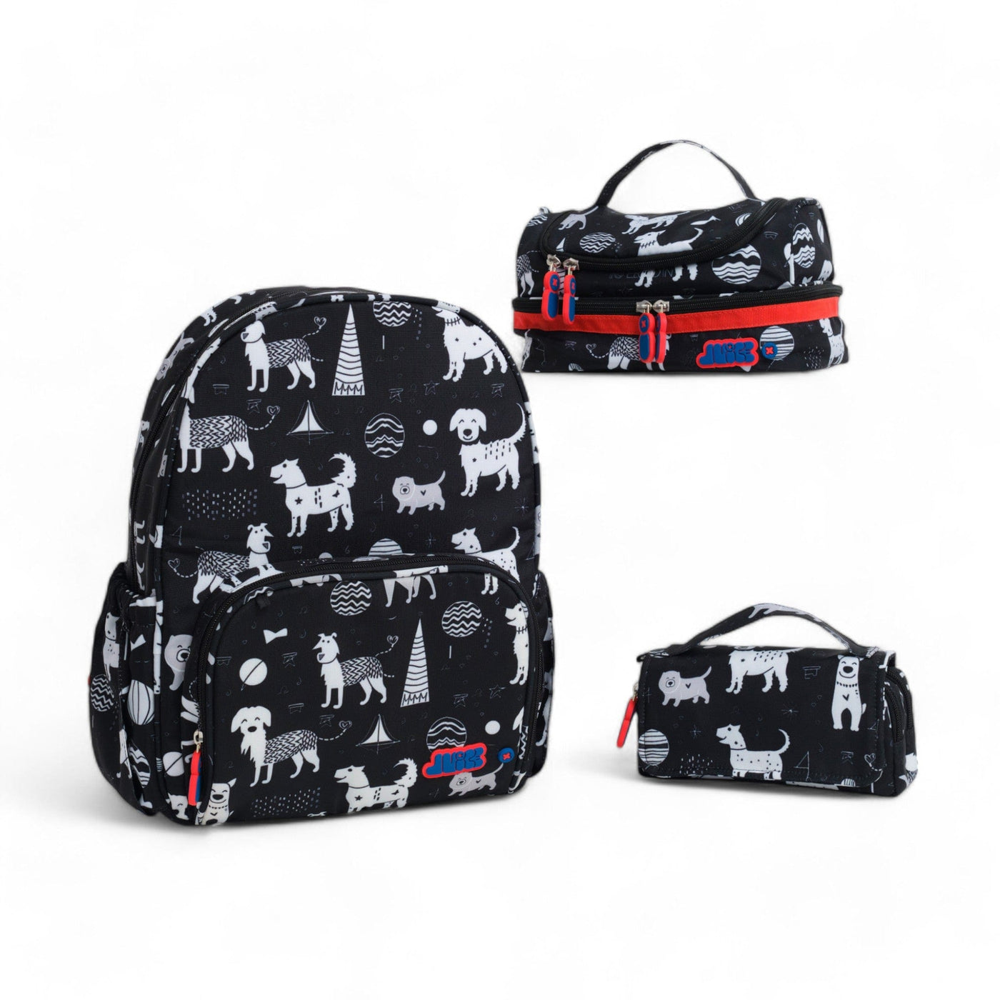 Set Completo de Mochila Mediana Woofington – Baby Jalebi Global