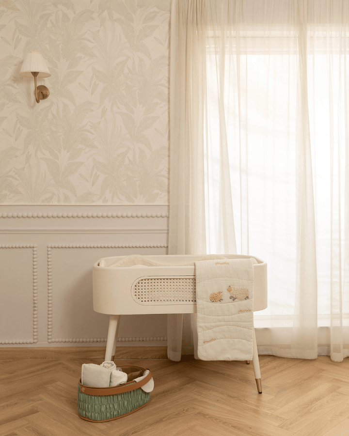 Baby Jalebi Baby & Toddler Oasis Forever Play Complete - Bassinet + Grow with me Set - Milk