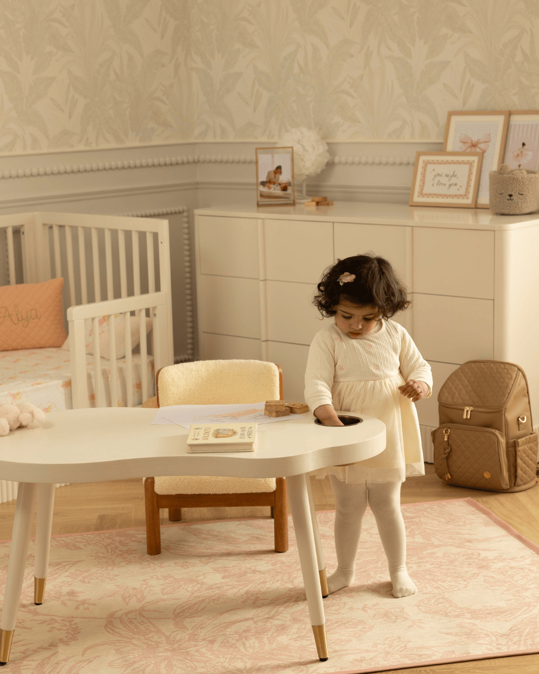 Baby Jalebi Baby & Toddler Oasis Forever Play Complete - Bassinet + Grow with me Set - Milk