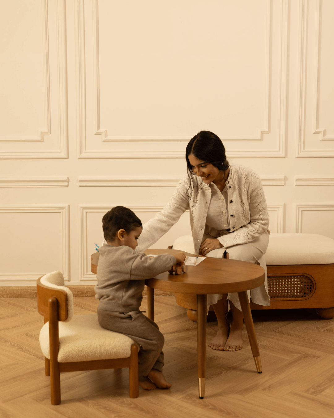 Baby Jalebi Baby & Toddler Oasis Forever Play Complete - Bassinet + Grow with me Set - Nutmeg