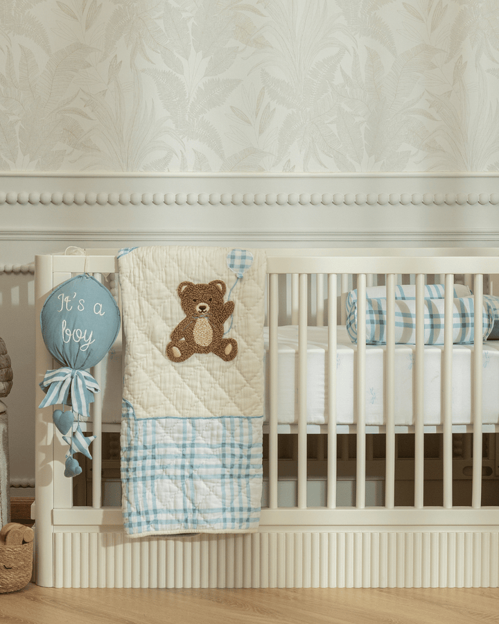 Baby Jalebi Bernie the Bear Cot Bedding Set with Bumper