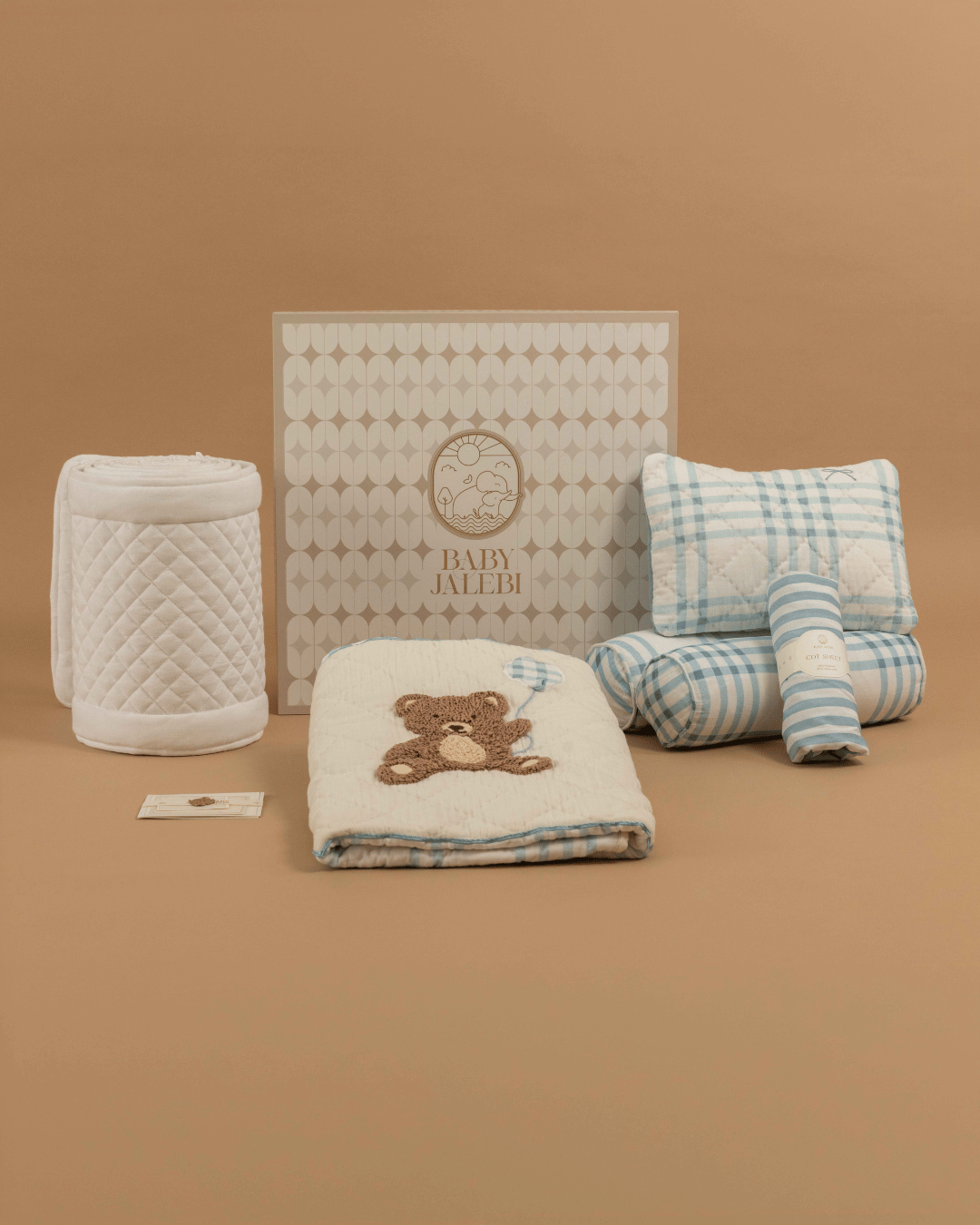 Baby Jalebi Bernie the Bear Cot Bedding Set with Bumper