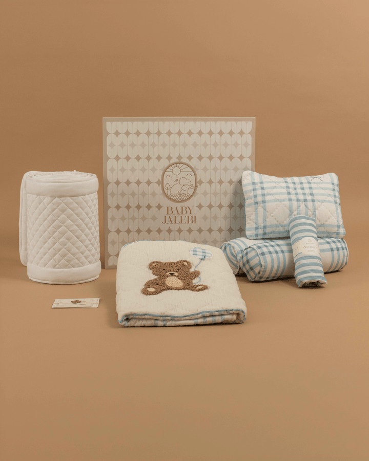 Baby Jalebi Bernie the Bear Cot Bedding Set with Bumper