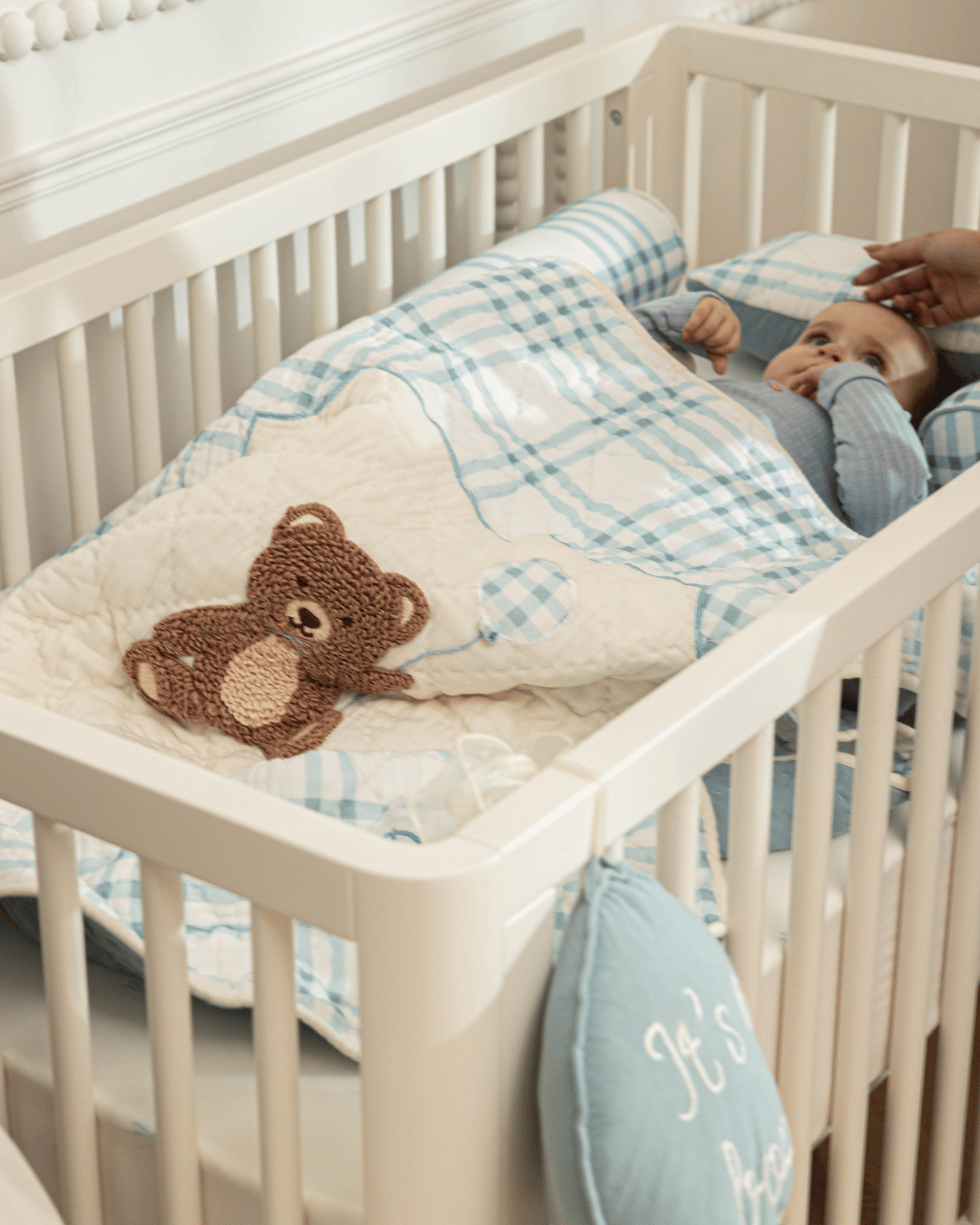 Baby Jalebi Bernie the Bear Pillow  & Blanket Set