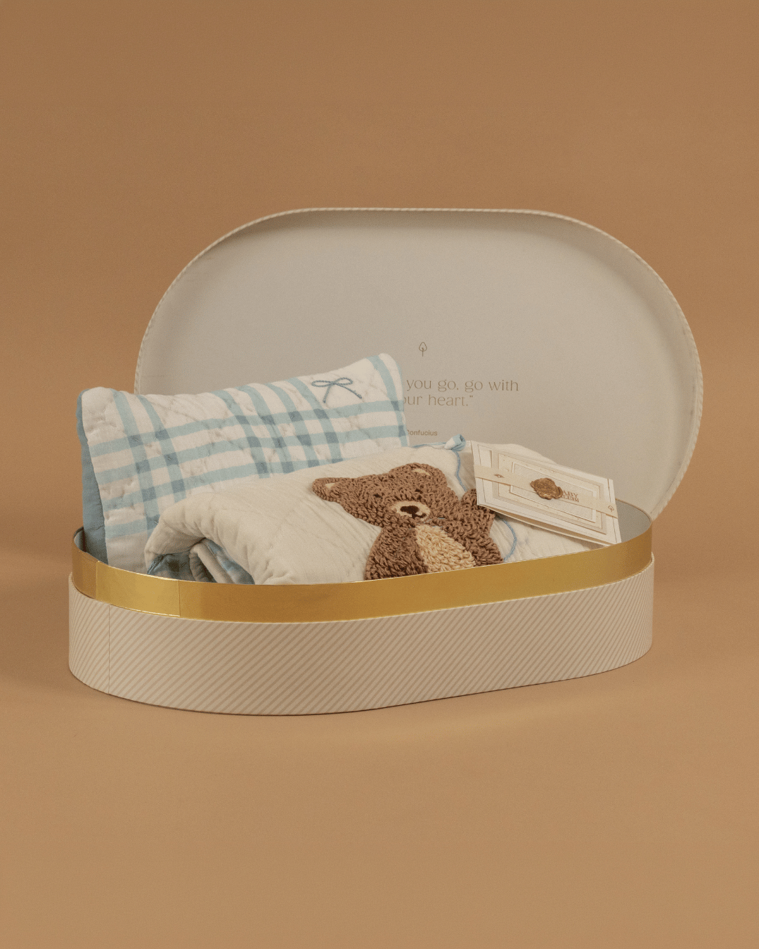 Baby Jalebi Bernie the Bear Pillow  & Blanket Set