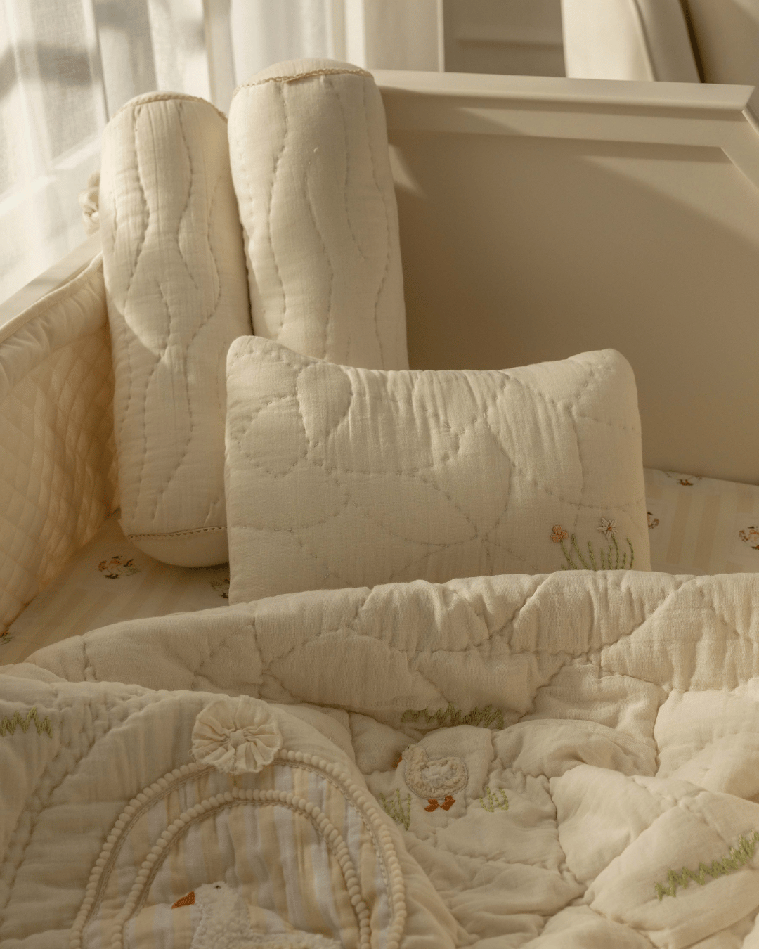 Baby Jalebi Cot Bedding Sets ButterCup Cot Bedding Set with Bumper