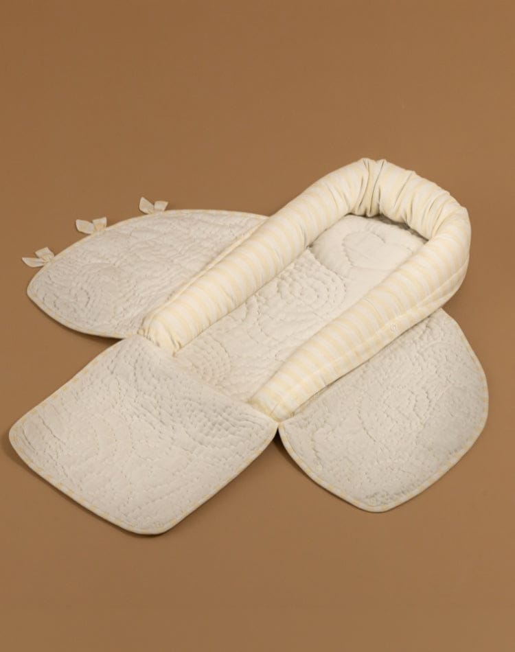 Baby Jalebi 
Cocoon Newborn Wrap - Ecru