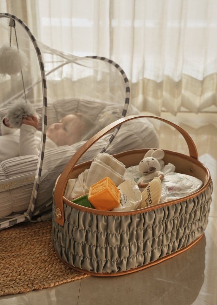 Diaper Caddy Gift Bundle - Grey - Baby Jalebi