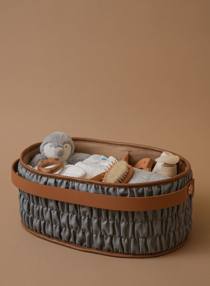 Diaper Caddy Gift Bundle - Grey - Baby Jalebi