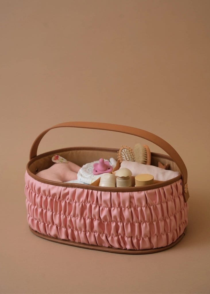 Diaper Caddy Gift Bundle - Pink - Baby Jalebi