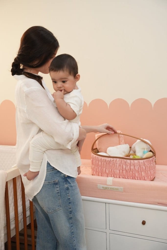 Diaper Caddy Gift Bundle - Pink - Baby Jalebi